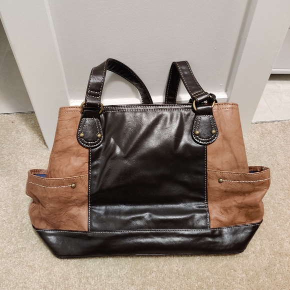 Leather Giani Bernini tote handbag - Picture 2 of 3